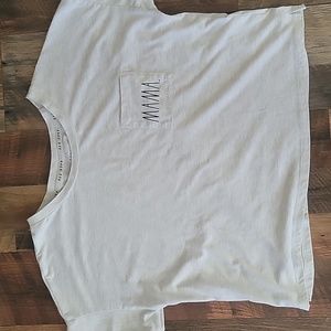 4/$20 Rae Dunn MAMA Oversized Cropped Shirt size L